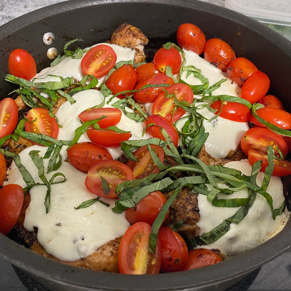 Balsamic Glazed Caprese Chicken