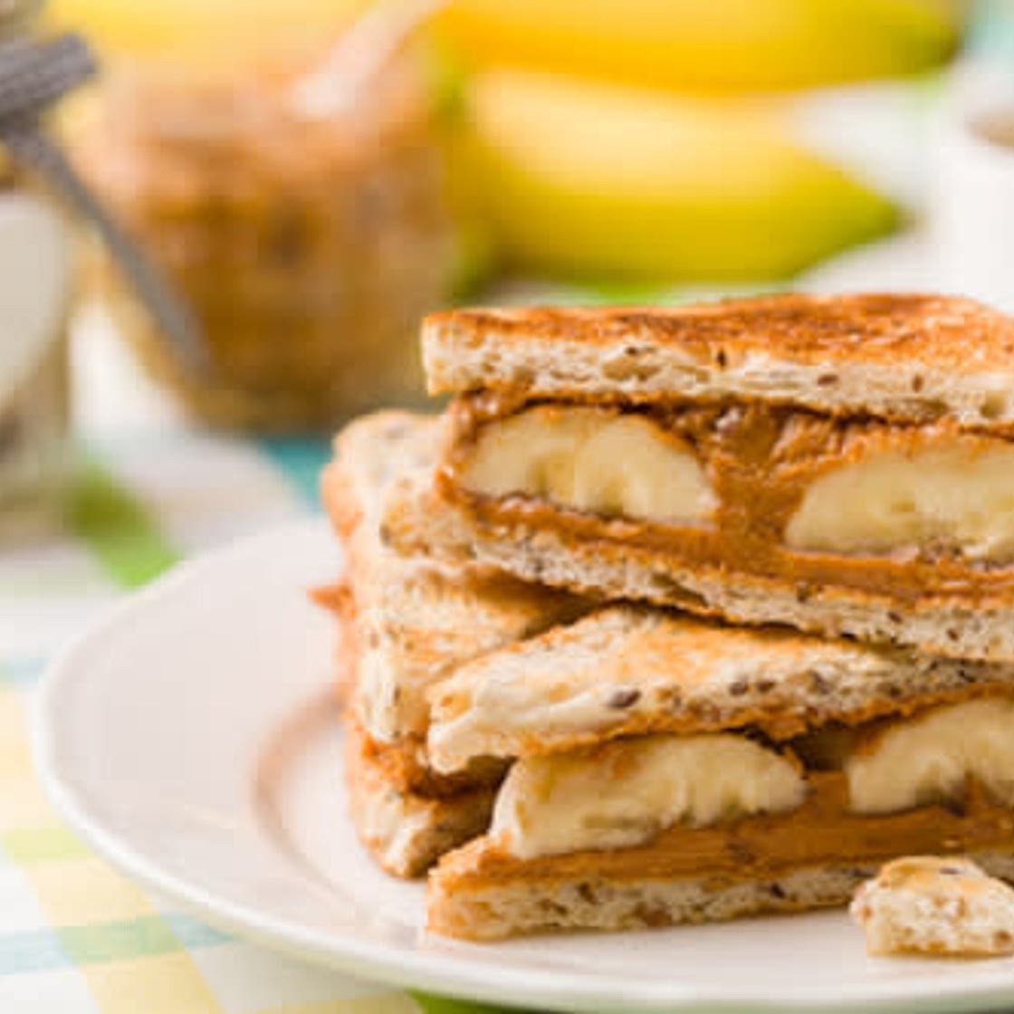 Grilled Peanut Butter and Banana Sandwich