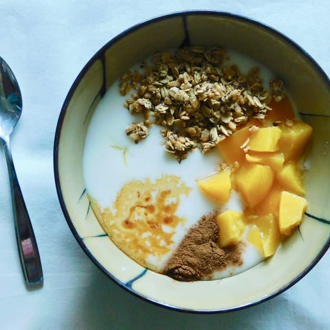 Sweet Peach Yogurt Bowl