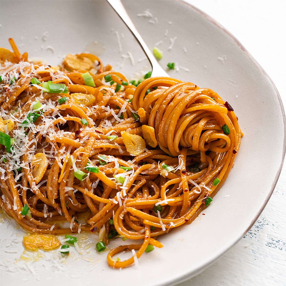 Spicy Garlic Butter Linguini
