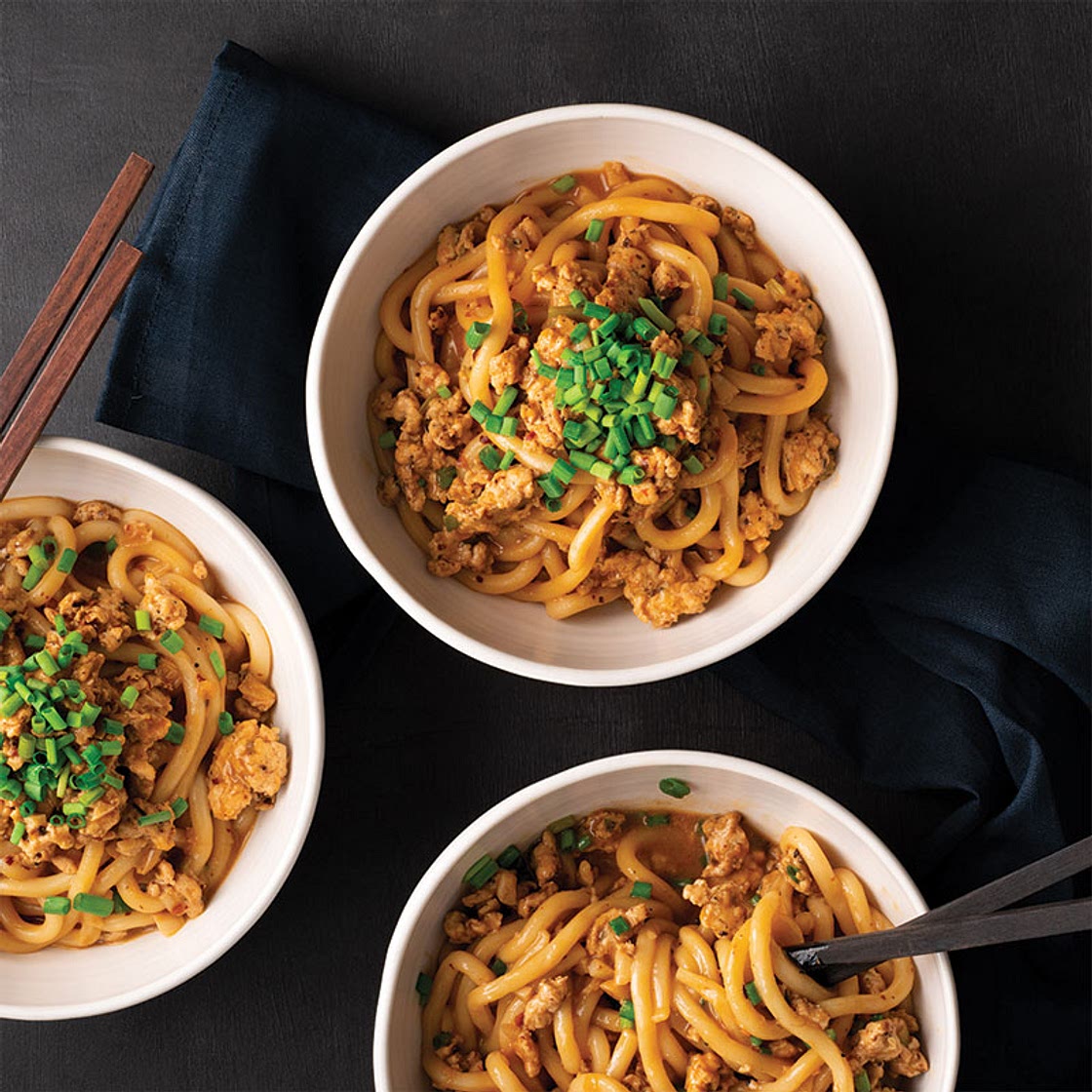 Quick Chicken & Peanut Udon