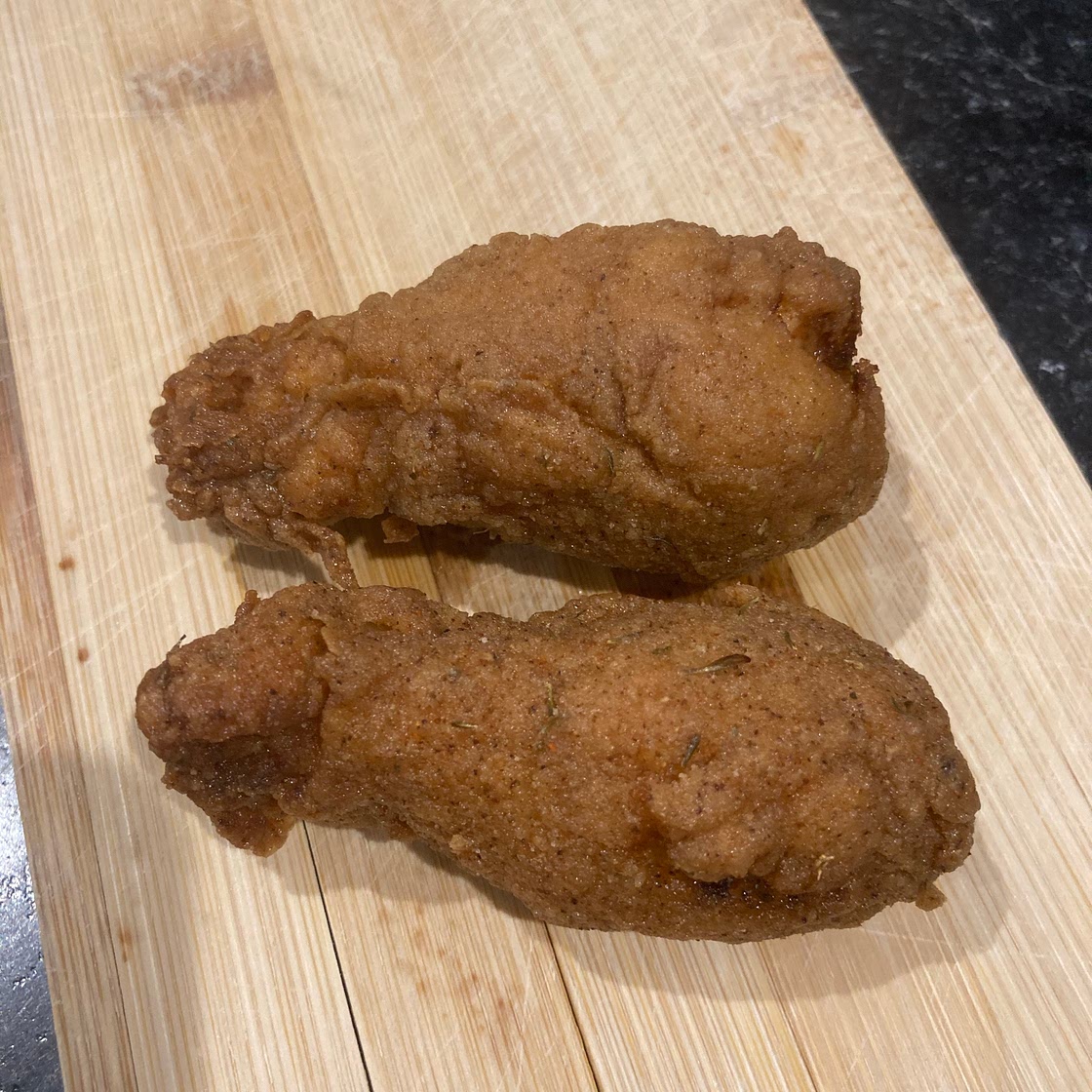 Homemade KFC style hot wings