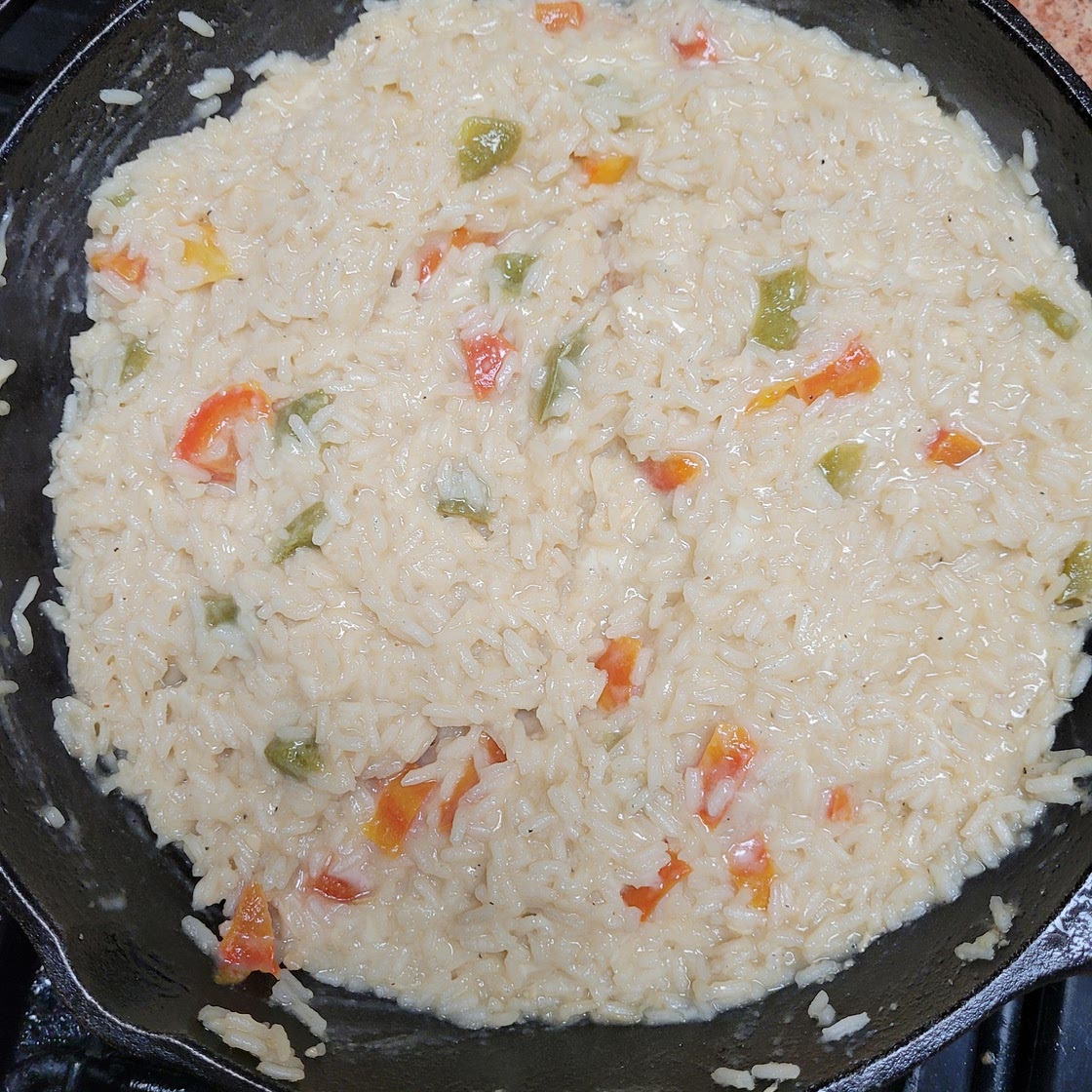 Easy chicken and pea risotto
