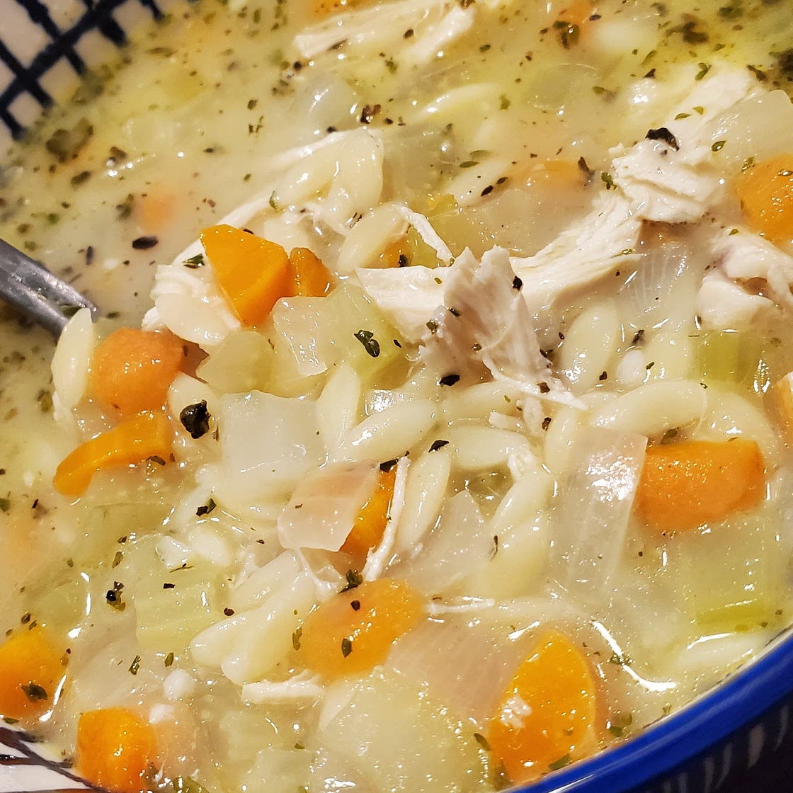 Lemon Chicken Orzo Soup