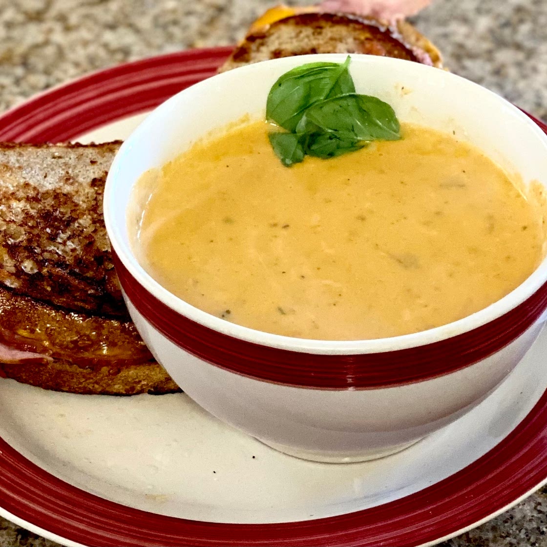 Creamy Roasted Heirloom Tomato Soup