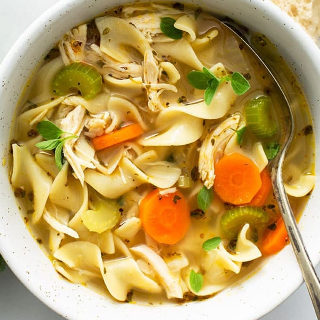 Slow cooker- Portion Control Chicken Noodle Soup