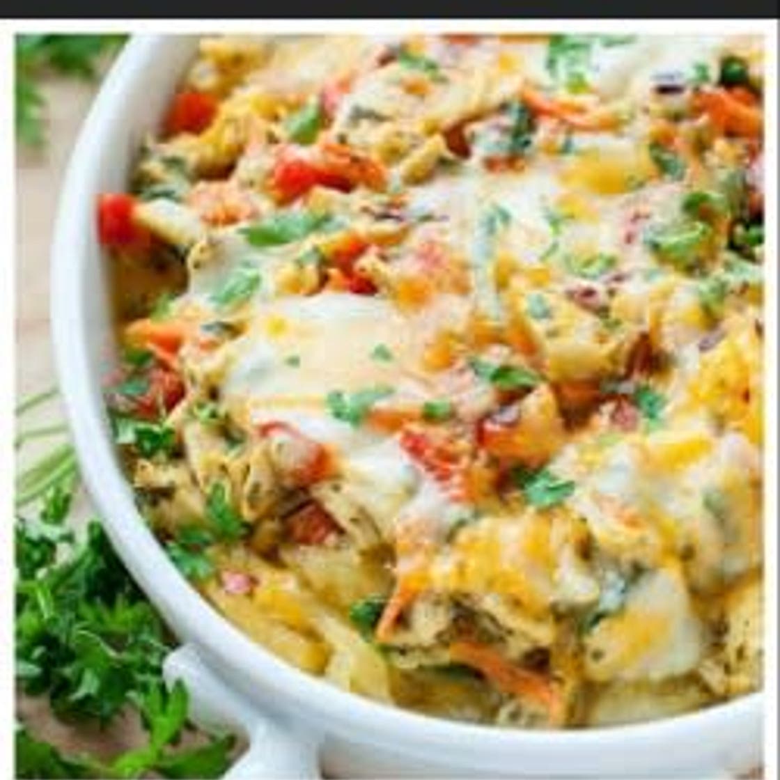 Cheesy Italian Chicken Spaghetti Squash Casserole