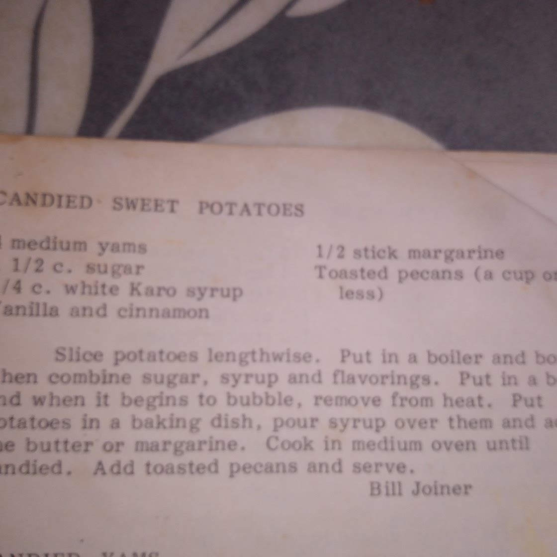 Candied Sweet Potatoes