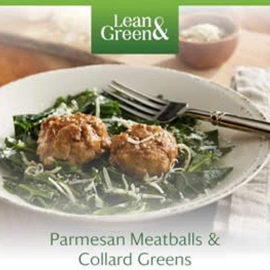 Parmesan Meatballs & Collard Greens