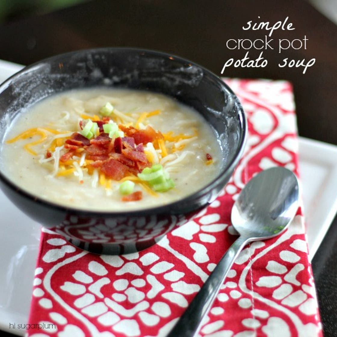 Simple Crockpot Potato Soup