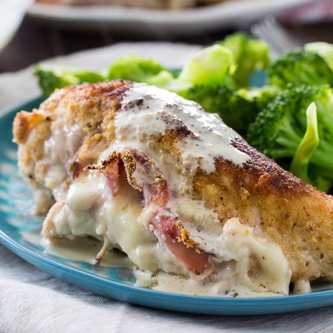 Ham and Cheese Stuffed Chicken Breasts