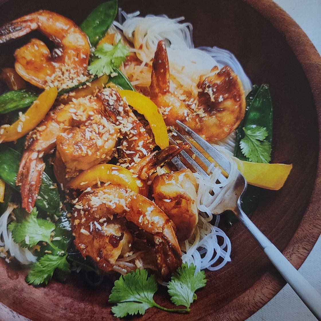 Toasted Coconut Shrimp & Noodle Bowls