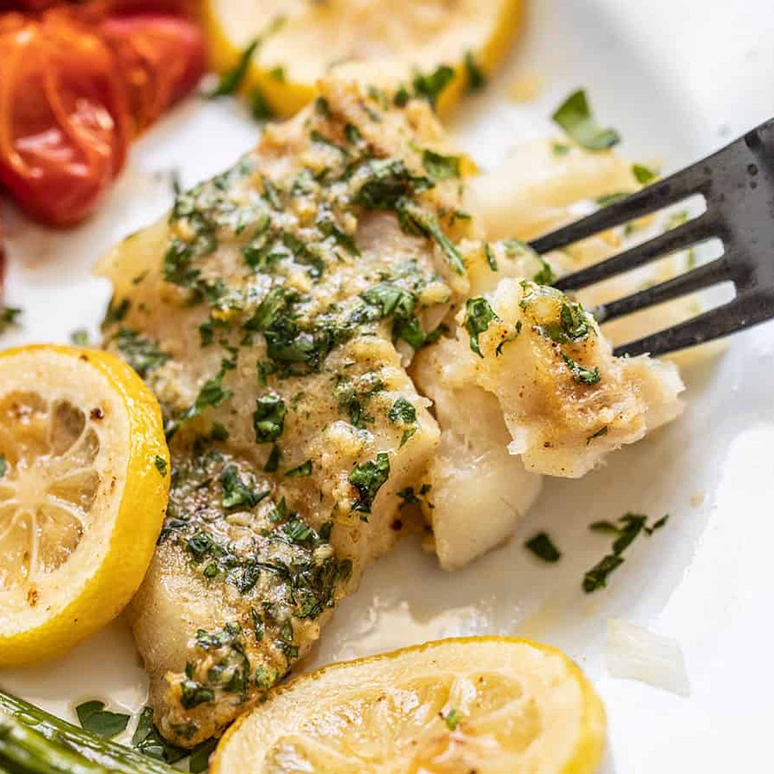 Garlic Butter Baked Cod