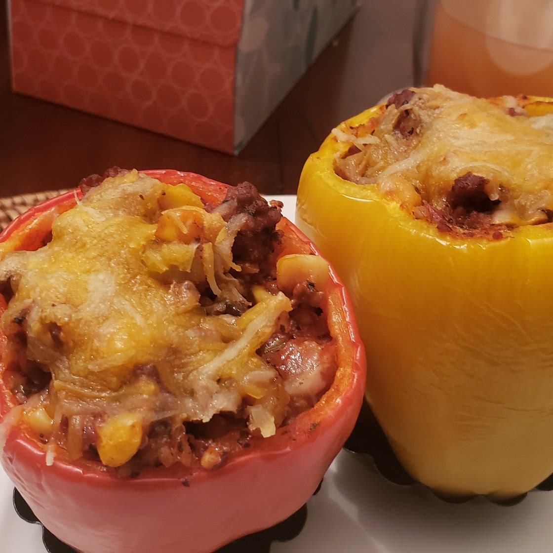 BEST Stuffed Bell Peppers with Ground Beef