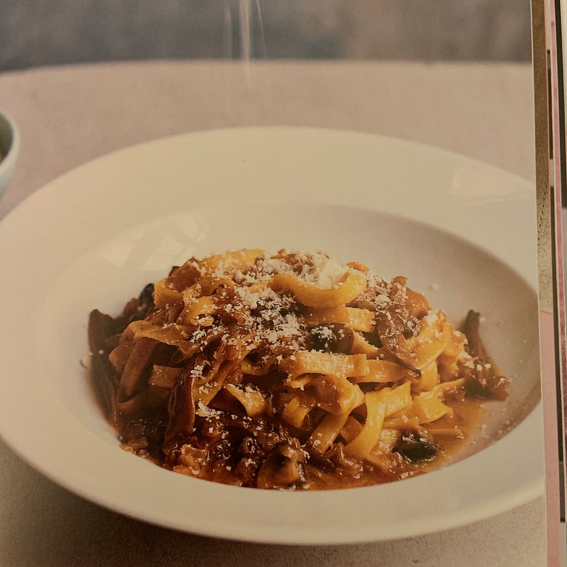 GALETTI. Mixed mushroom pasta with Marmite 