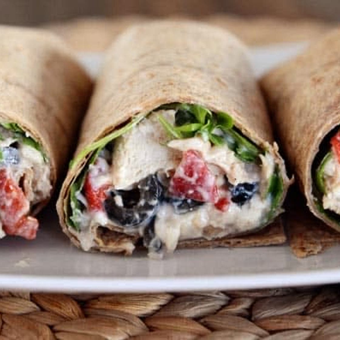 MEDITERRANEAN CHICKEN WRAPS