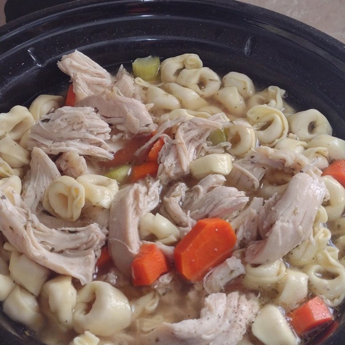 Slow-Cooker Chicken Tortellini Soup