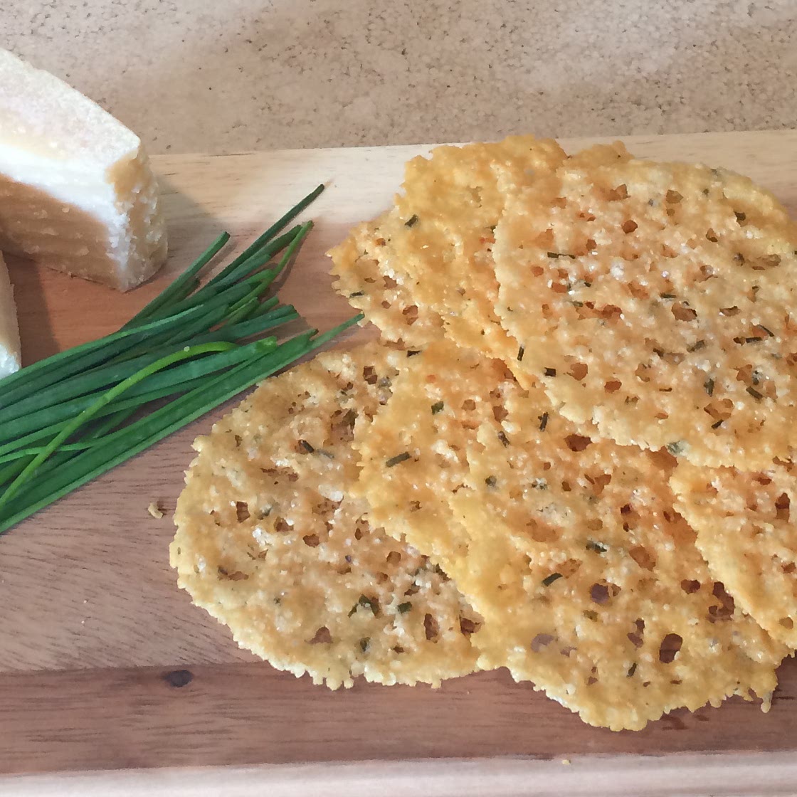 Parmesan and Chive Crisps