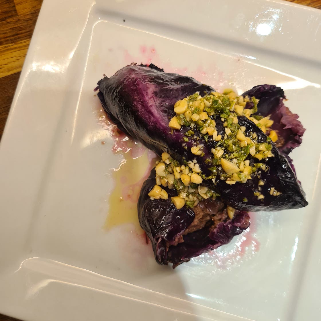 Red cabbage parcels