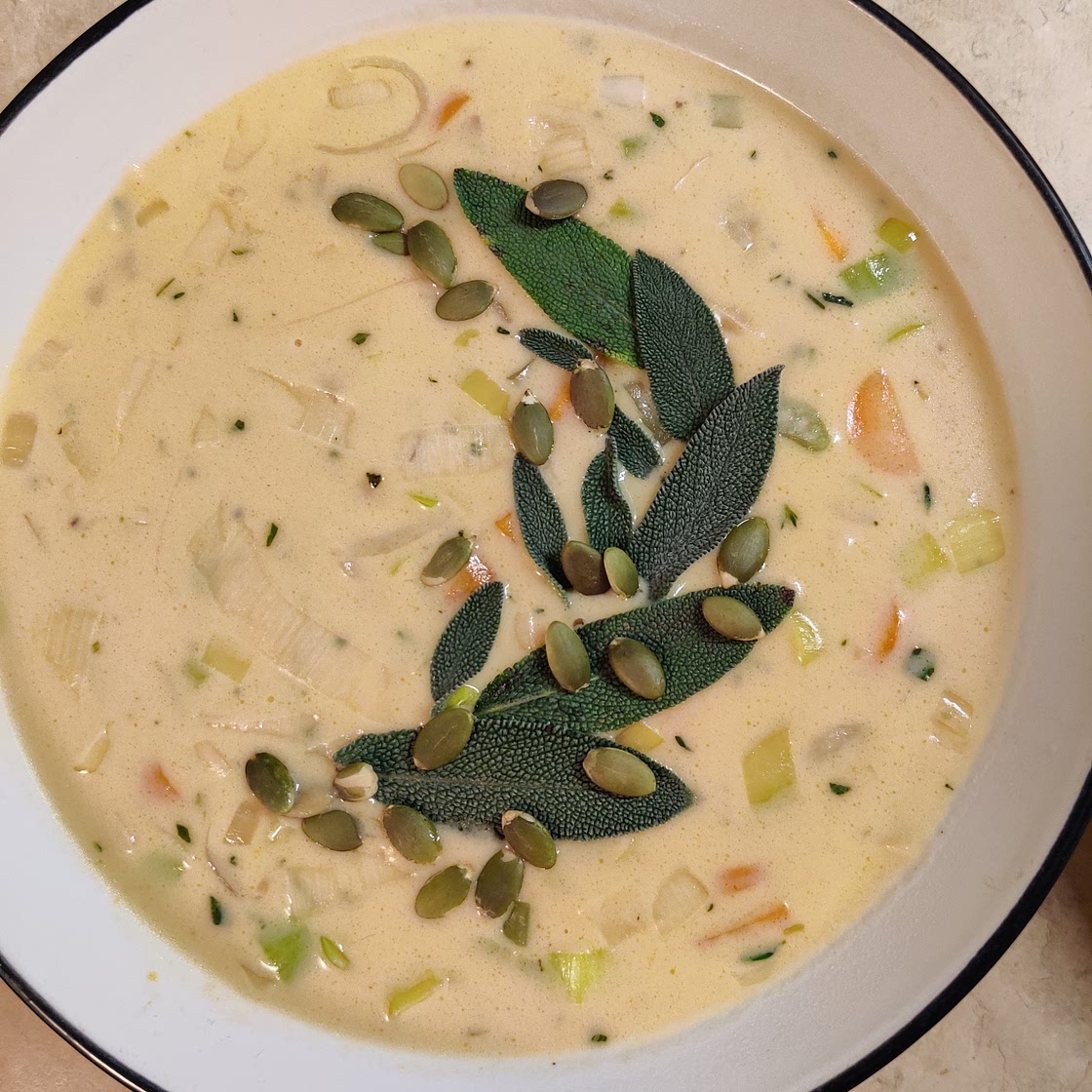 Pumpkin Beer & Sharp Cheddar Gnocchi Soup