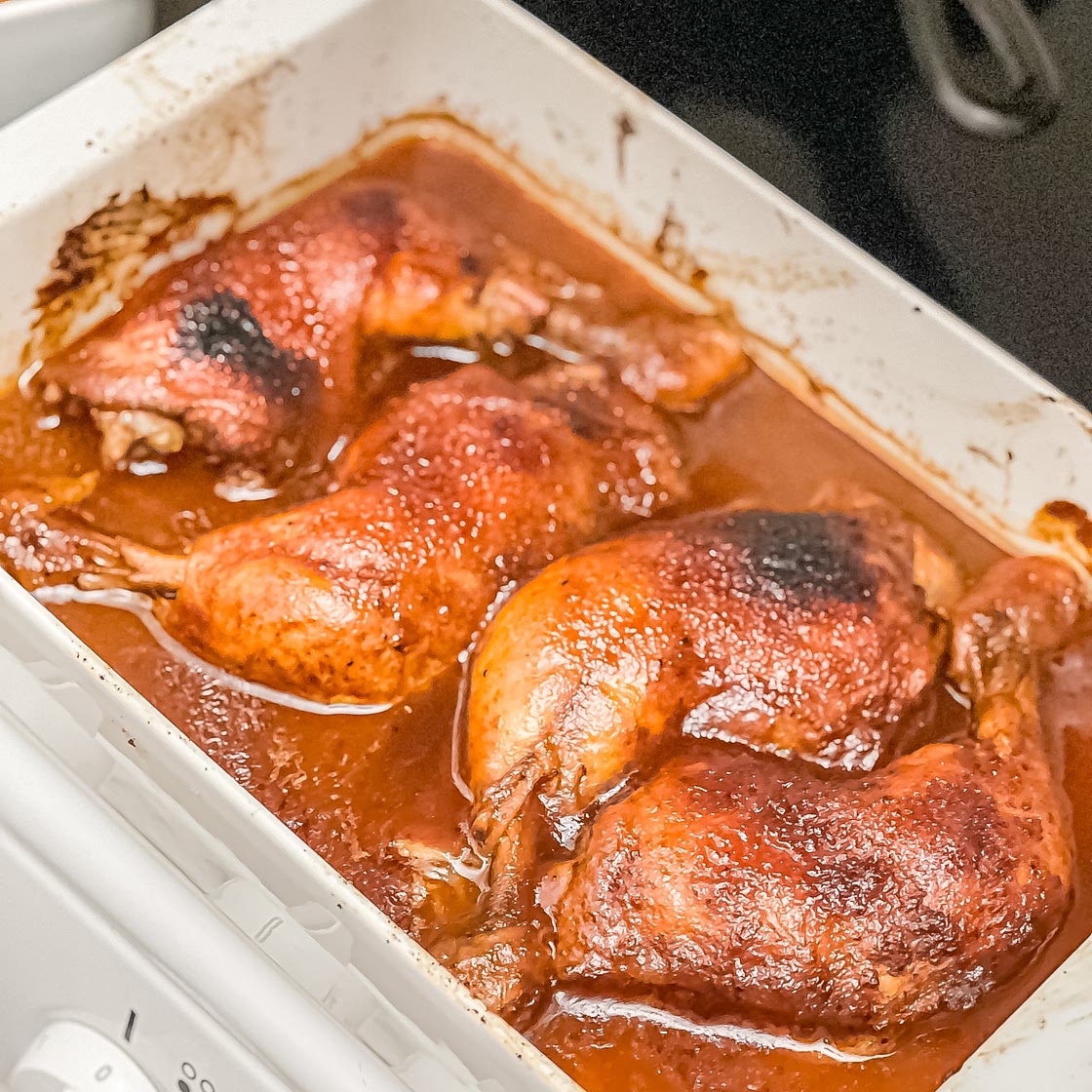 Southern Oven Baked BBQ Chicken Quarters