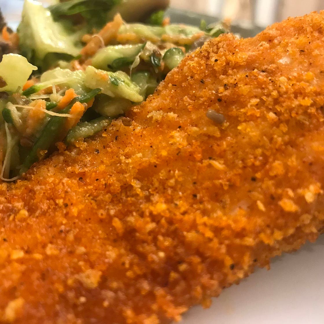 Breaded Smoked Paprika Salmon