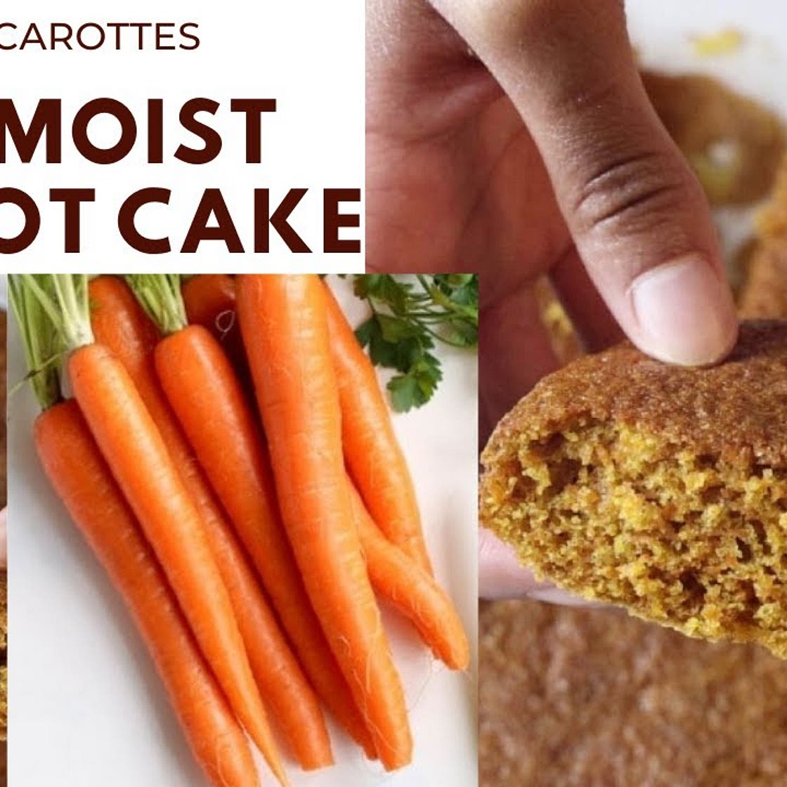 Easy, Delicious and Moist Carrot Cake (Gateau aux carottes)