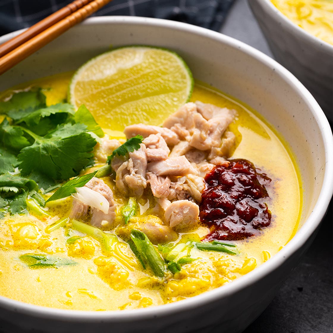 Indonesian Chicken Noodle Soup (Soto Ayam)