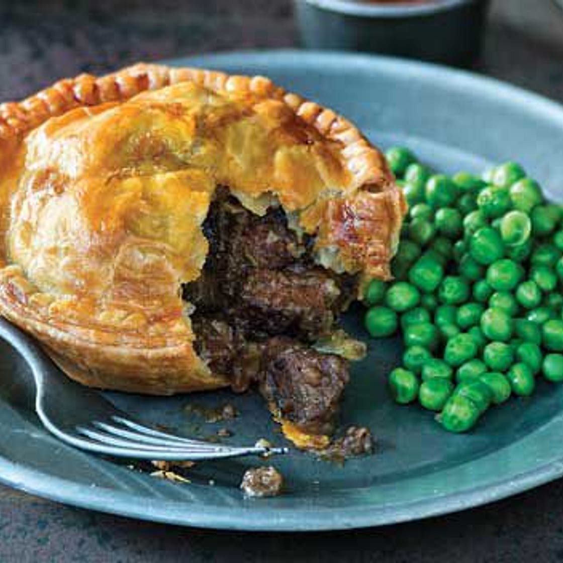 Kangaroo, mushroom and dark ale pies