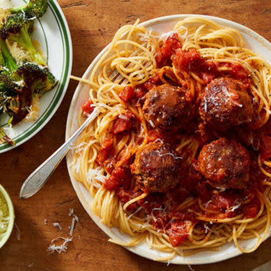 Spaghetti and meatballs
