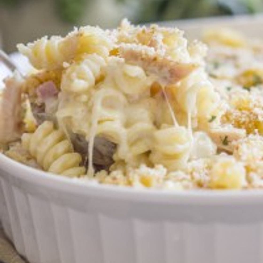 Chicken Cordon Bleu Pasta Bake
