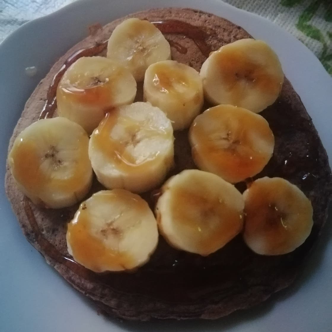 Healthy chocolate pancake