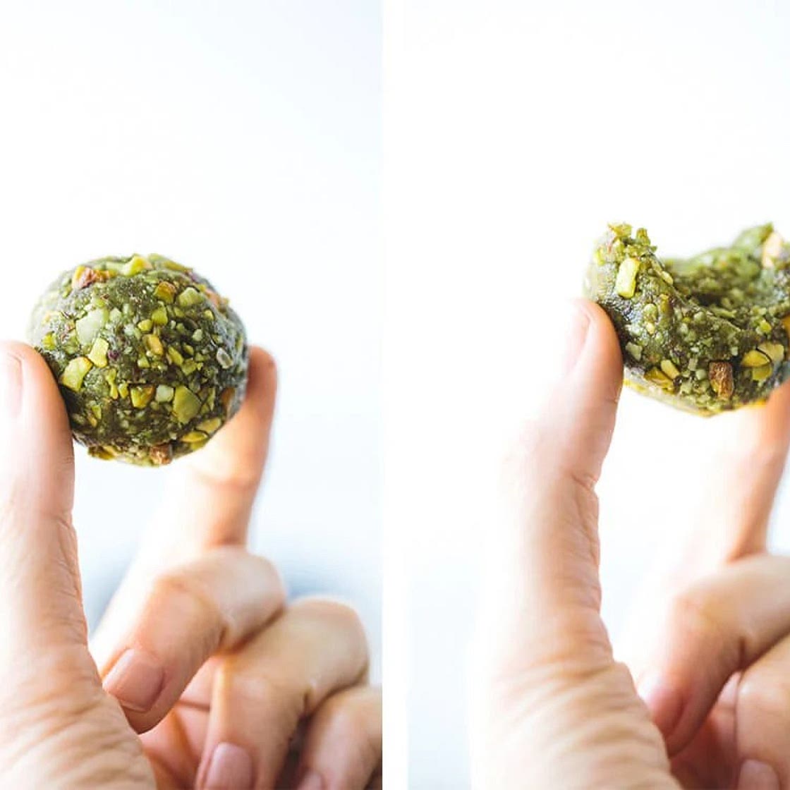 Matcha Pistachio Bliss Balls