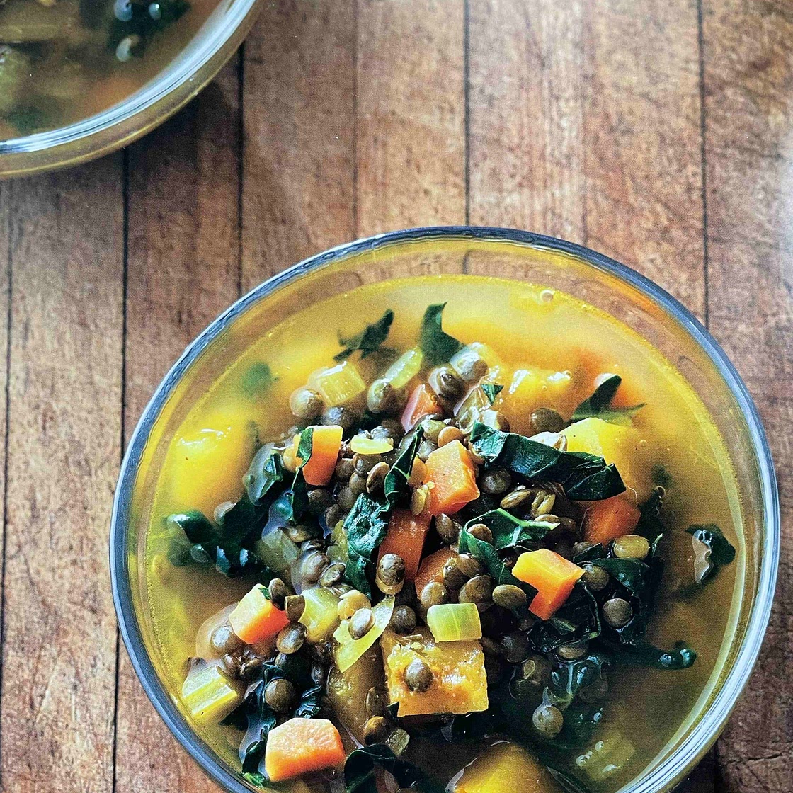 Cozy Lentil Soup with Delicata Squash [HMC]