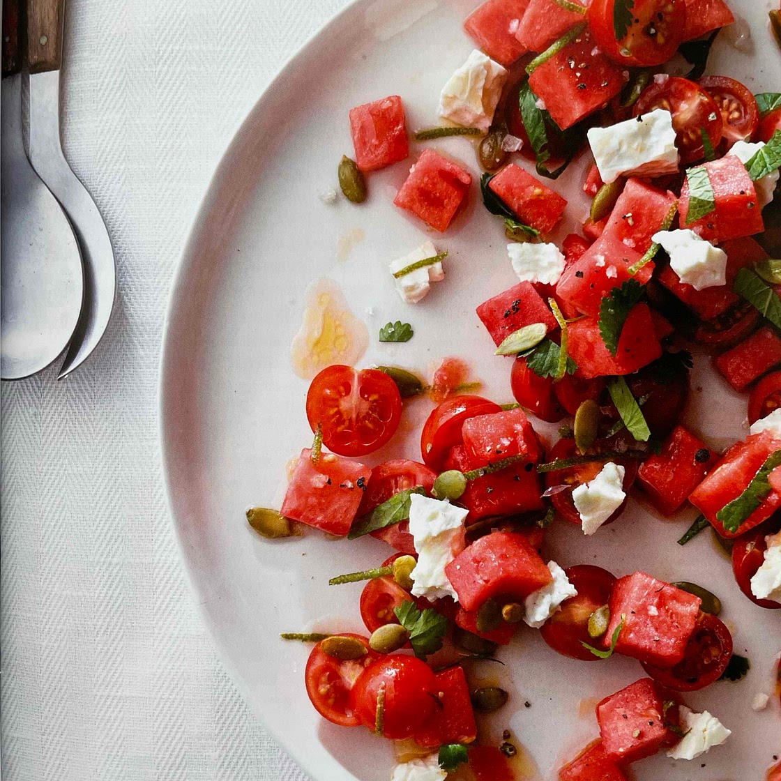 End of Summer Salad with Watermelon and Cherry Tomatoes [HMC]