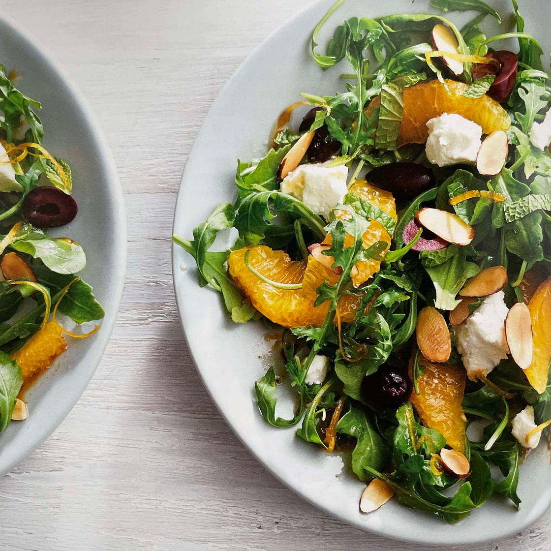 Orange Salad with Olives (Capers) and Mint [HMC]