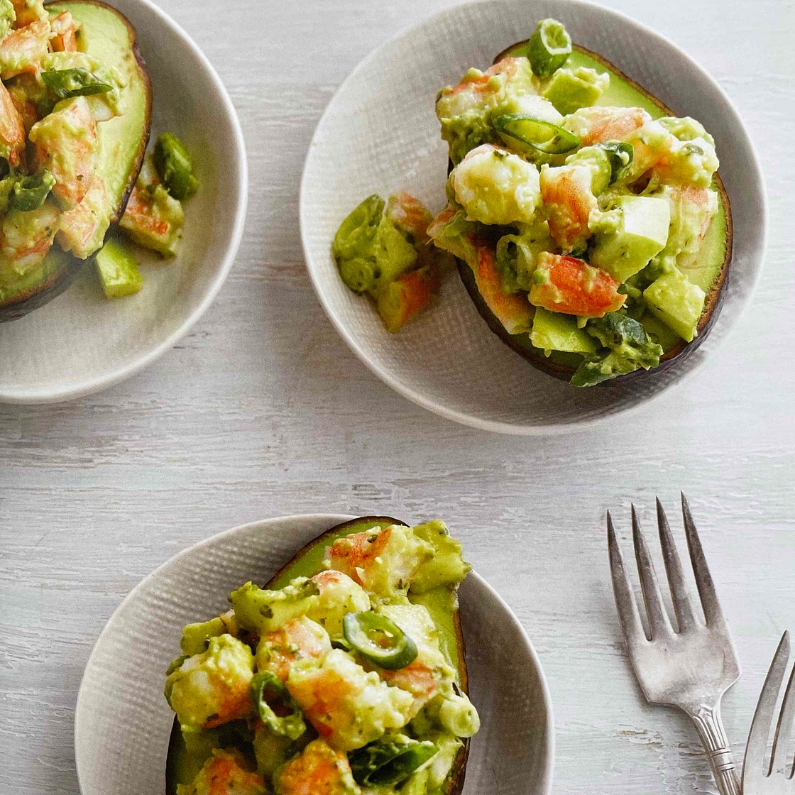 Shrimp (Chicken)-Stuffed Avocados 2.0 [HMC]