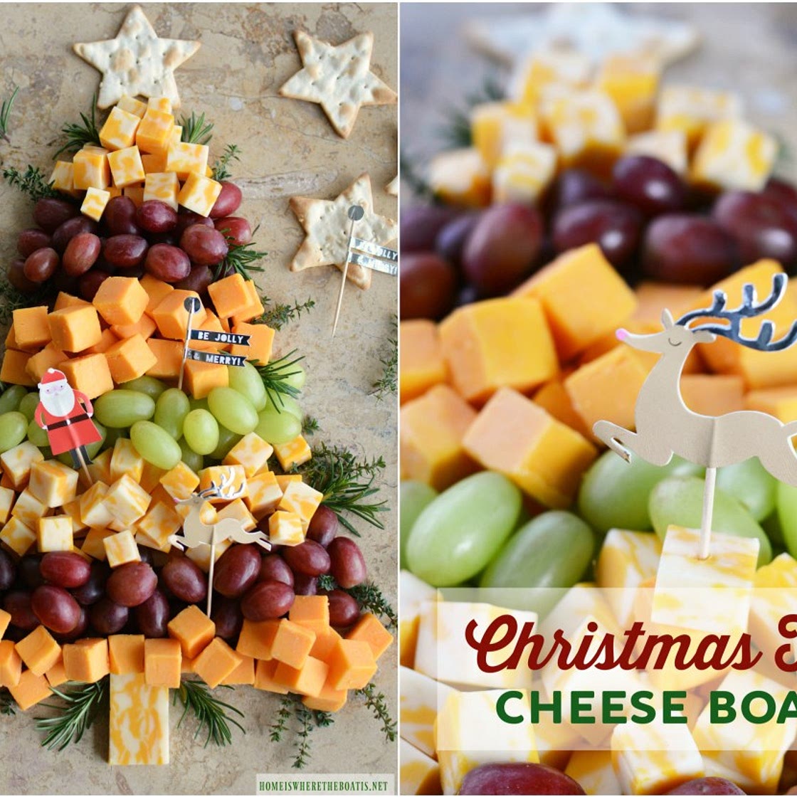 Easy Holiday Appetizer: Christmas Tree Cheese Board