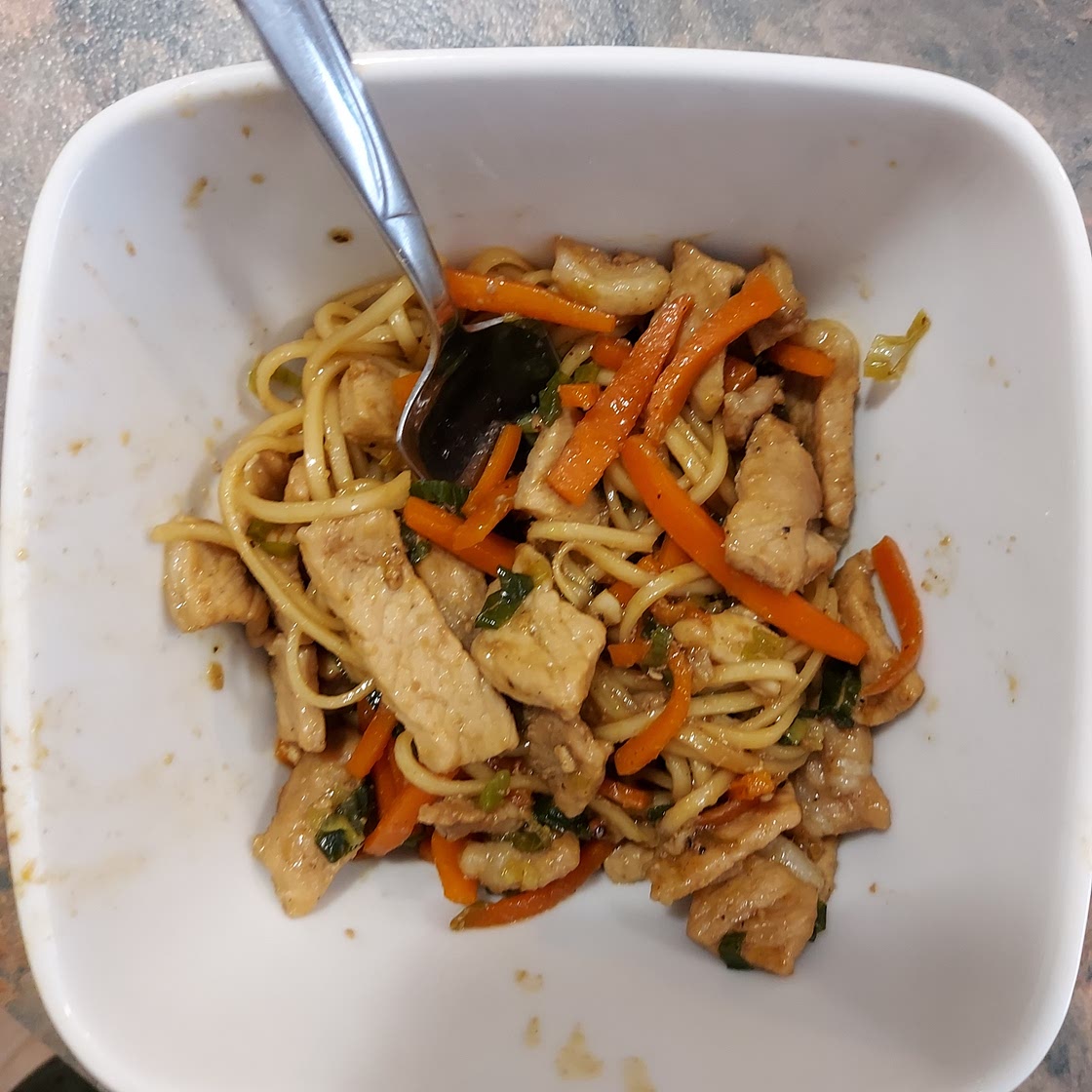 STICKY PORK STIR-FRY