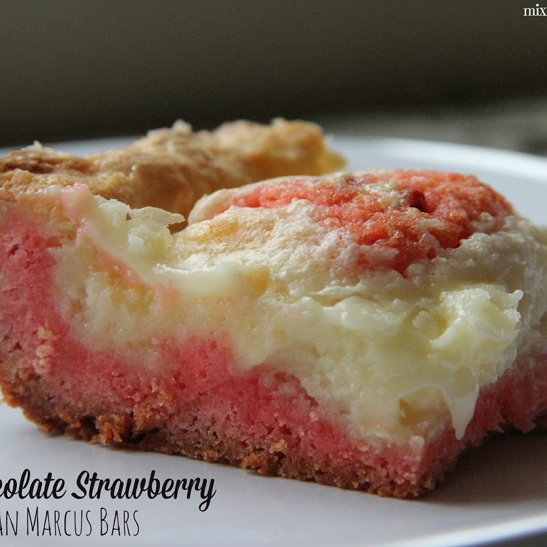 White Chocolate Strawberry Neiman Marcus Bars Recipe | Mix and Match Mama