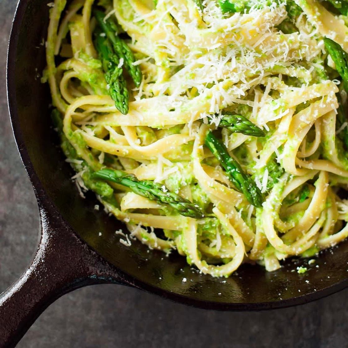 The Rosenfeld Creamy Pasta with Roasted Asparagus & Parmesan 