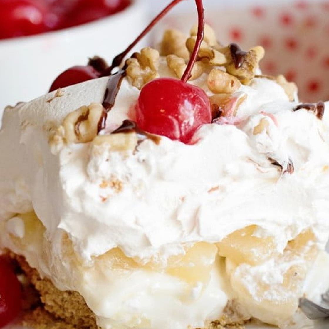 No Bake Banana Split