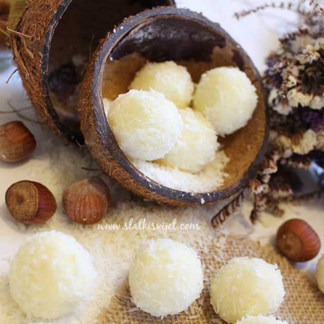 Raffaello kuglice s mlijekom u prahu