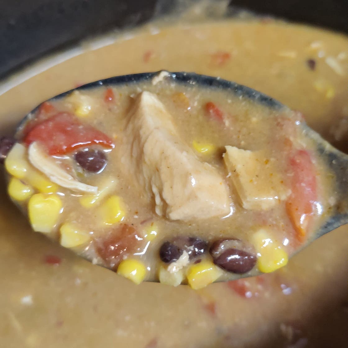 Crock Pot Chicken Enchilada Soup