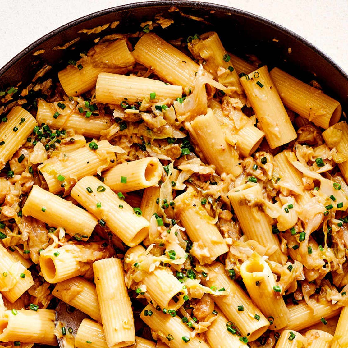 Caramelized Cabbage Butter Pasta Recipe