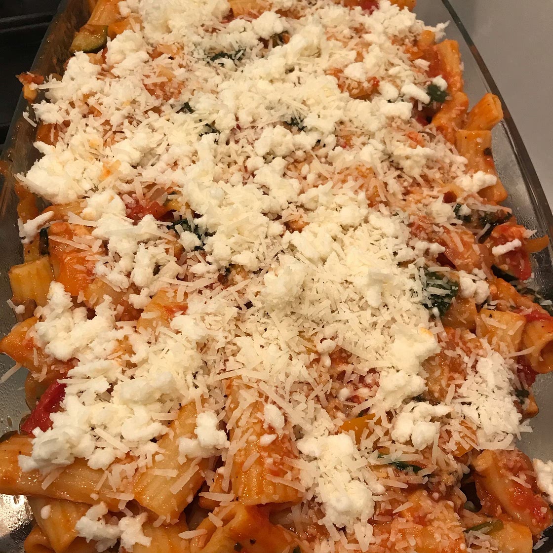 Veggie Lover's Baked Rigatoni