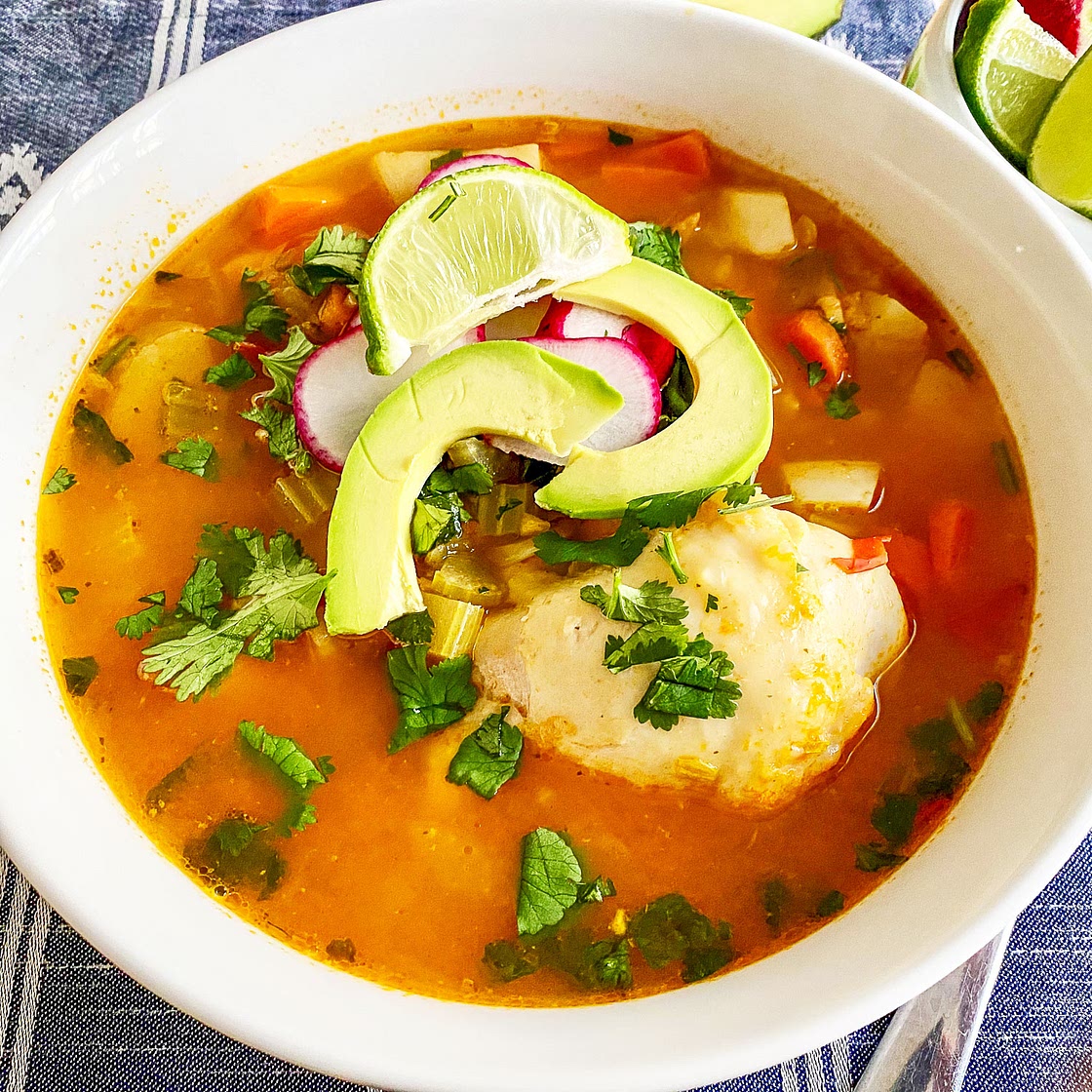 Instant Pot Caldo de Pollo Or Chicken Soup Mexican Style