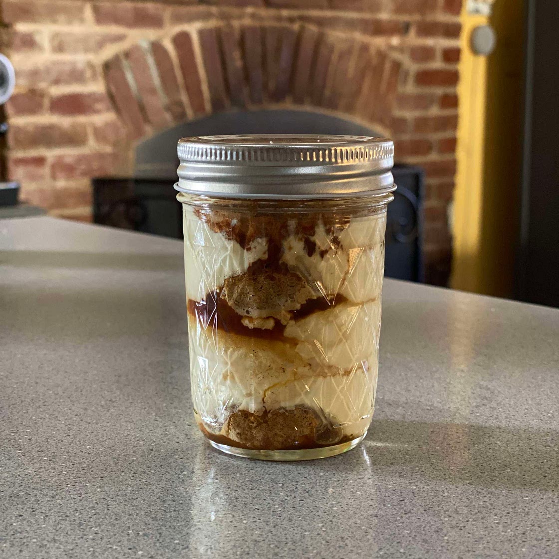 Tiramisu in a glass