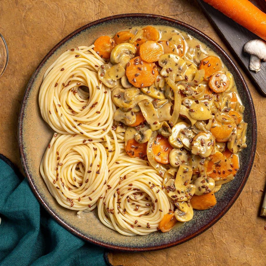 Spaghetti façon Stroganoff