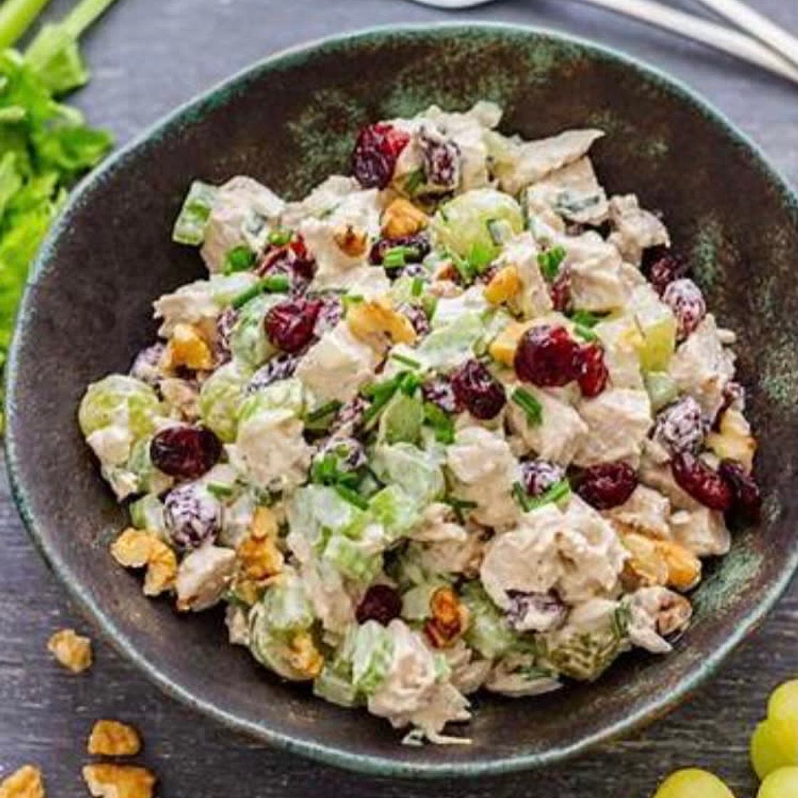 Chicken Salad with cranberries & walnuts